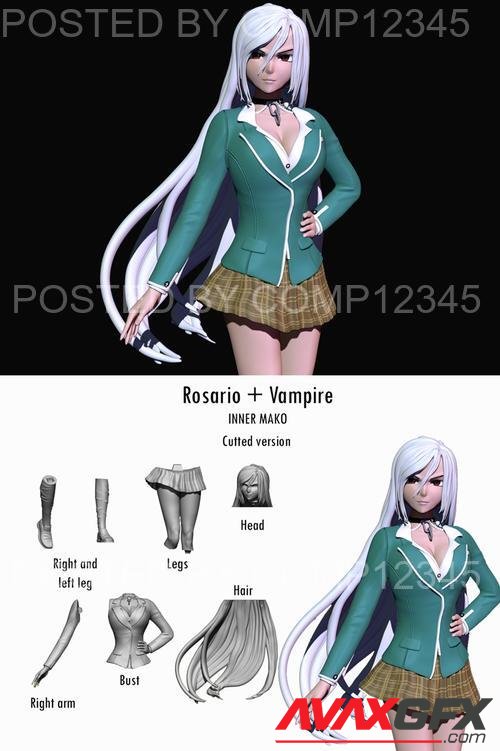 Inner Moka (Rosario and Vampire) 3D Print