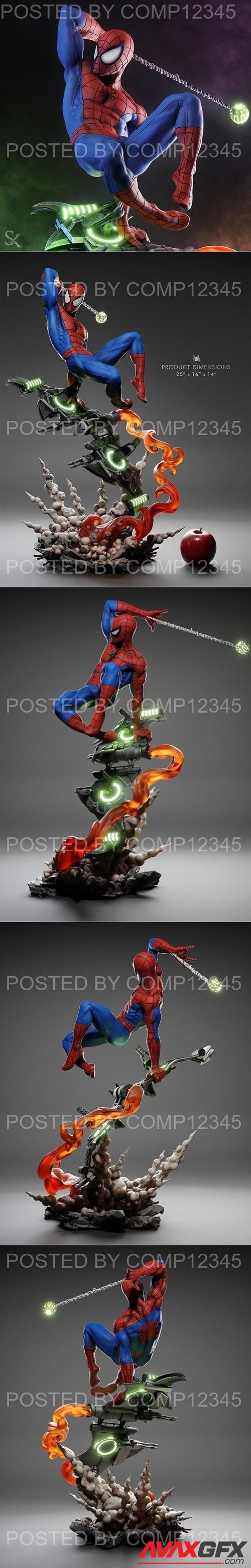 Ca 3d Studios - Spiderman Statue 3D Print