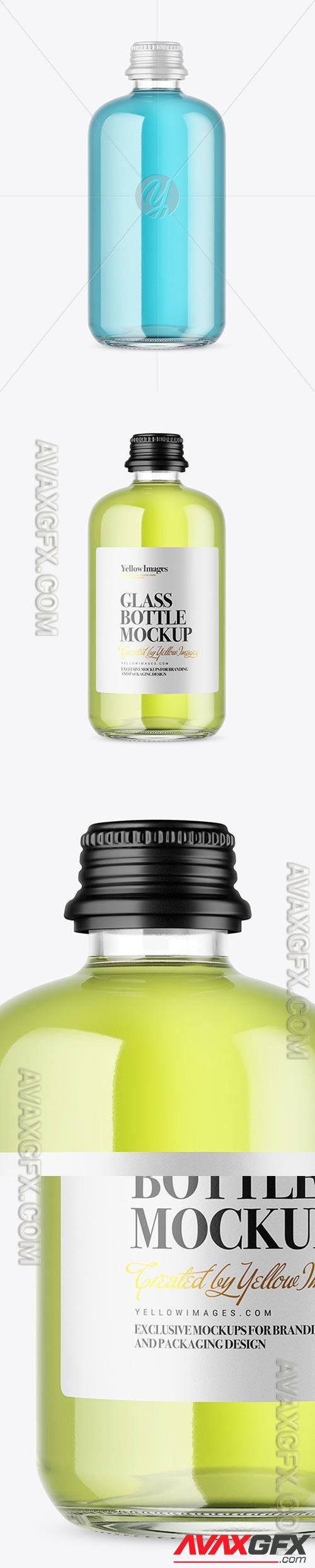 Clear Glass Bottle Mockup 48258 [TIF]