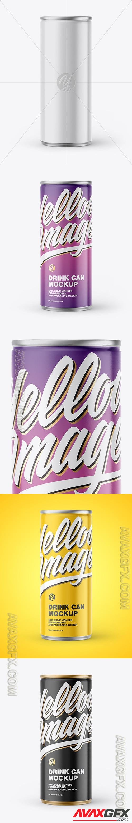 Metallic Drink Can W/ Glossy Finish Mockup 47394 [TIF]