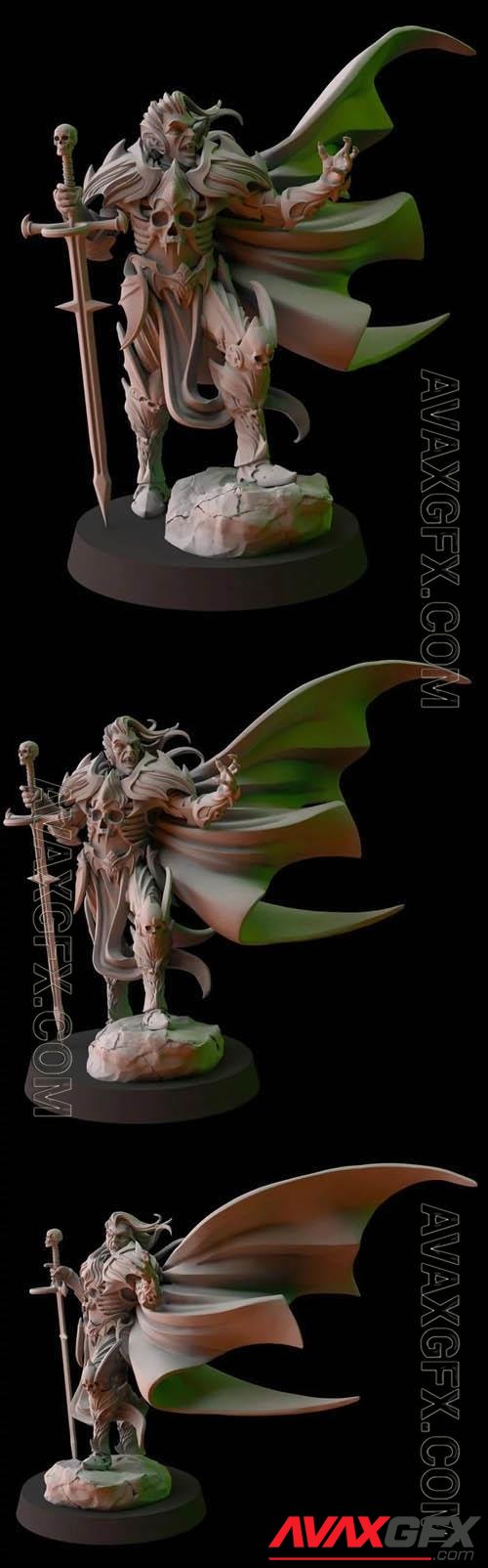 Fantasy Cult Miniatures – Vampire Undead Lord 3D Print Model