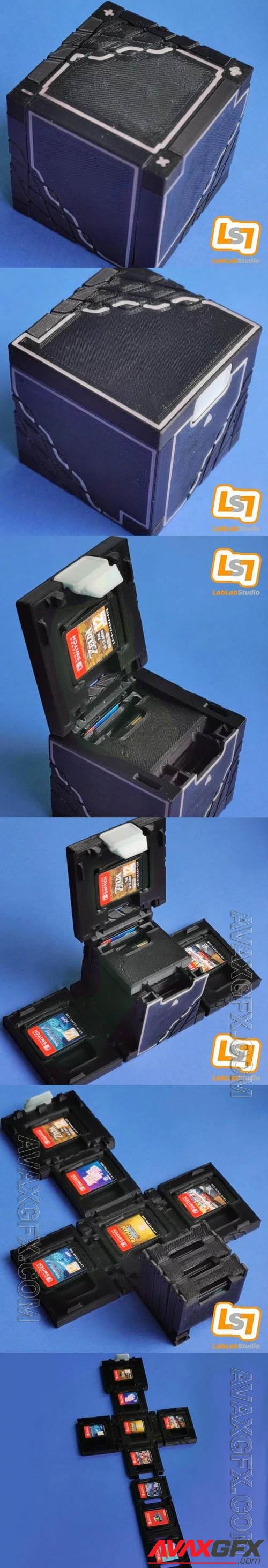 Nintendo Game Cartridge Storage Cube 3D Print Model