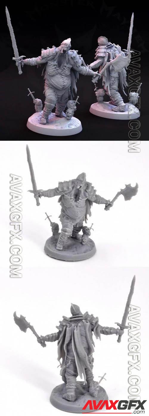 Masochistic Plate Death Knight Pose 2 3D Print Model