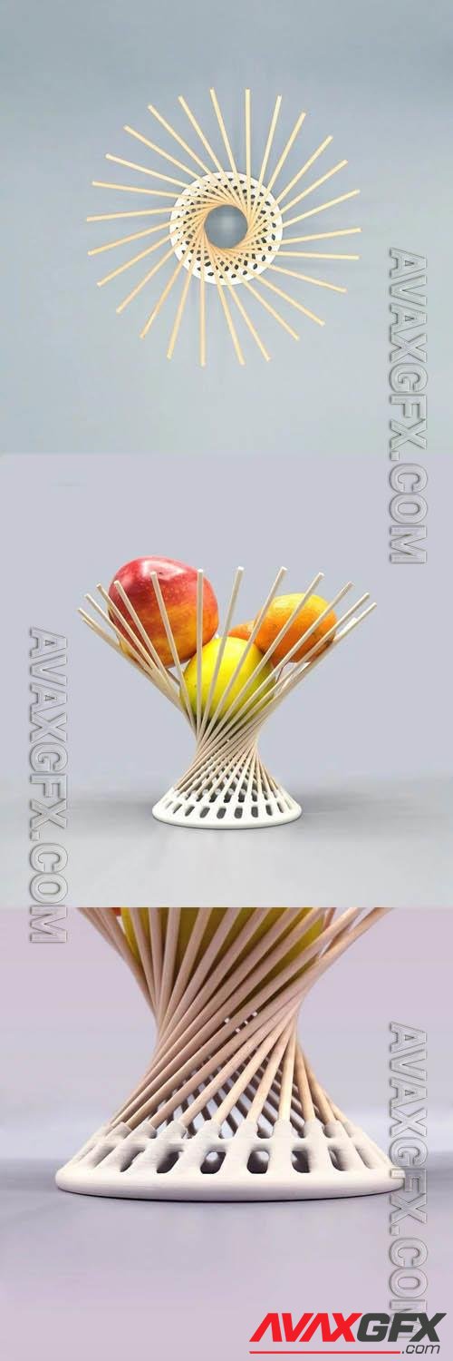 Fruit Bowl Stand 3D Print Model