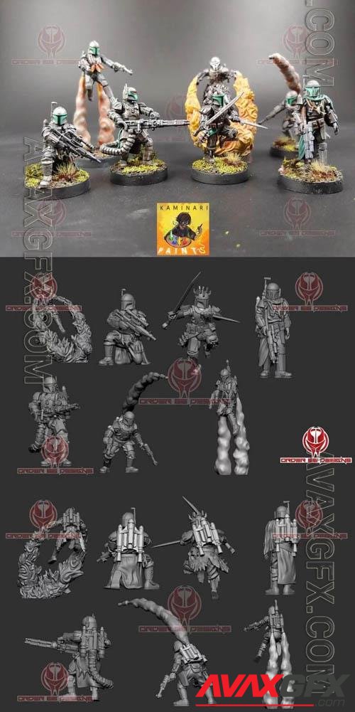 Modular Bounty Hunter Death Squad 3D Print Model