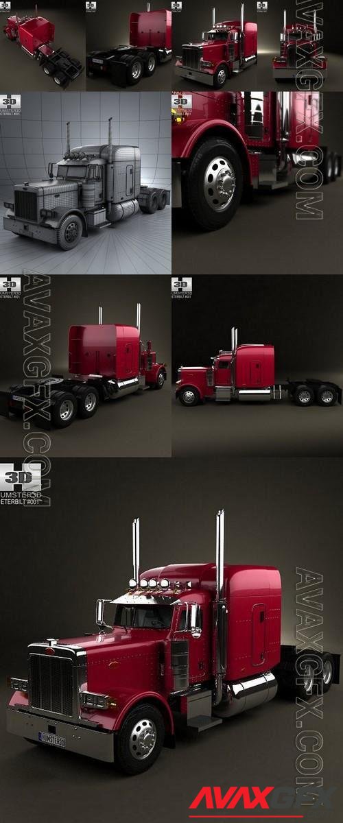 Peterbilt 379 Tractor Truck 1987 - 3d model