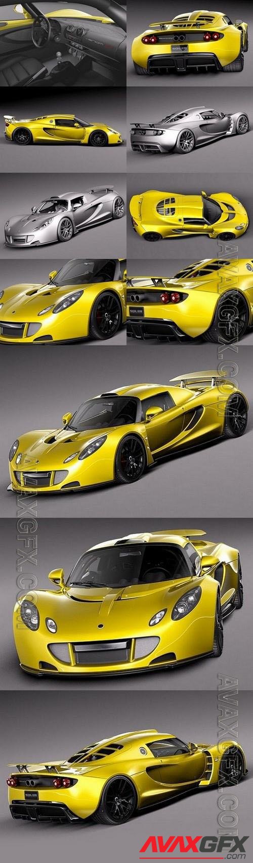 Hennessey Venom GT 2012 - 3d model