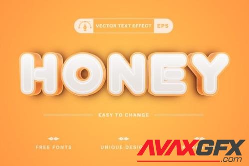 Honey - Editable Text Effect - 15412764