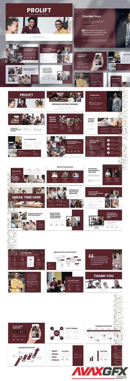 Prolift - Business PowerPoint Template [PPTX]