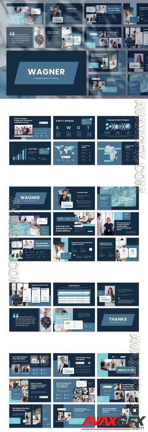 Wagner - Business Presentation PowerPoint Template [PPTX]