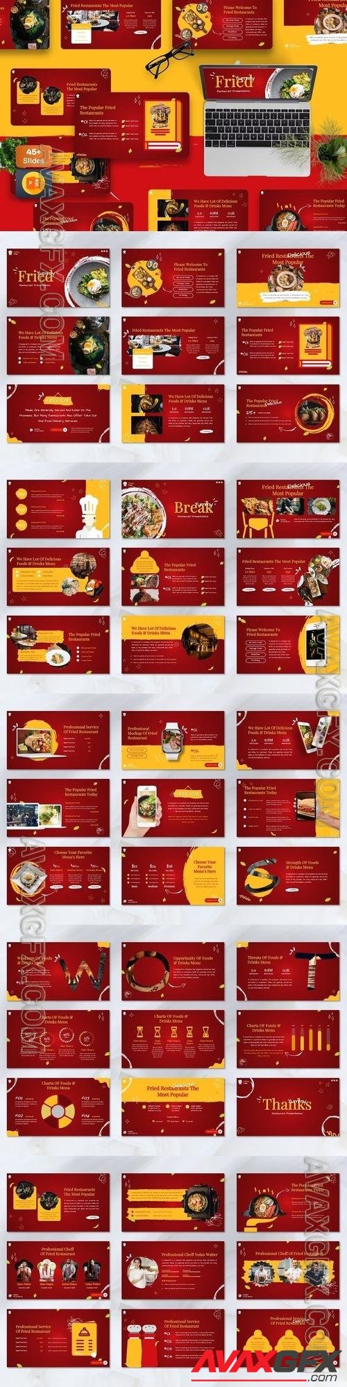 Fried - Food Restaurant Powerpoint Templates [PPTX]