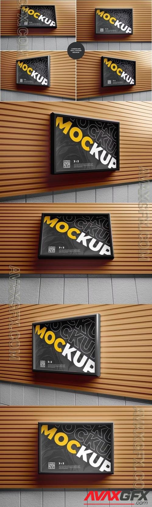 Landscape Wall Poster Mockup [PSD]