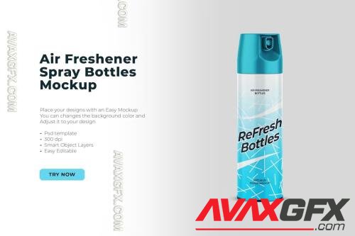 Spray Bottle Mockup [PSD]