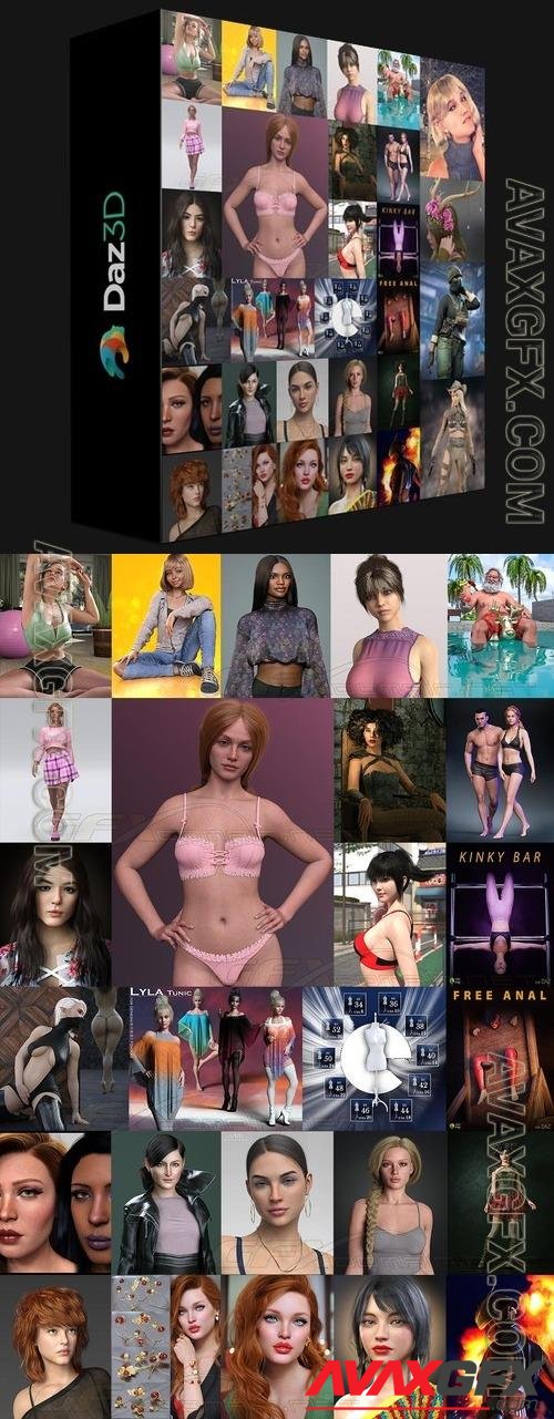 DAZ3D, POSER BUNDLE 1 APRIL 2023