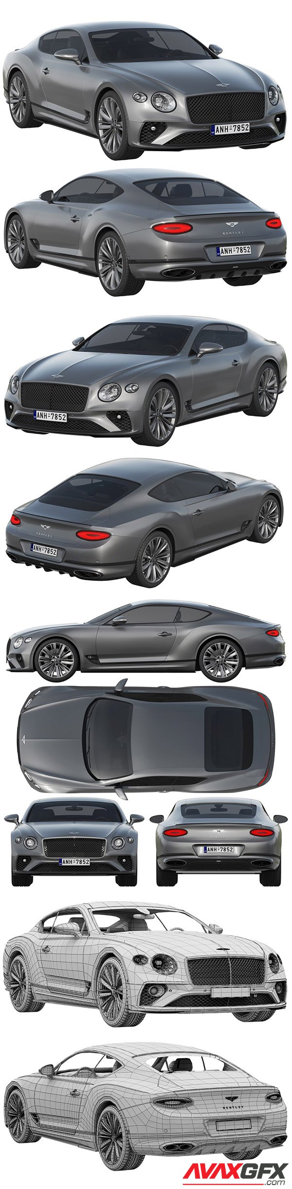 Bentley Continental GT Speed 3D Model