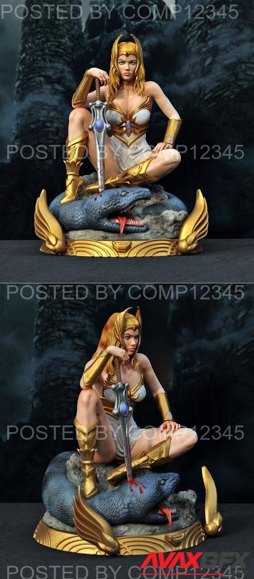 Warrior Woman 3D Print