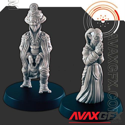 Sci-Fi Religious Alien Male Zealot 3D Print Model