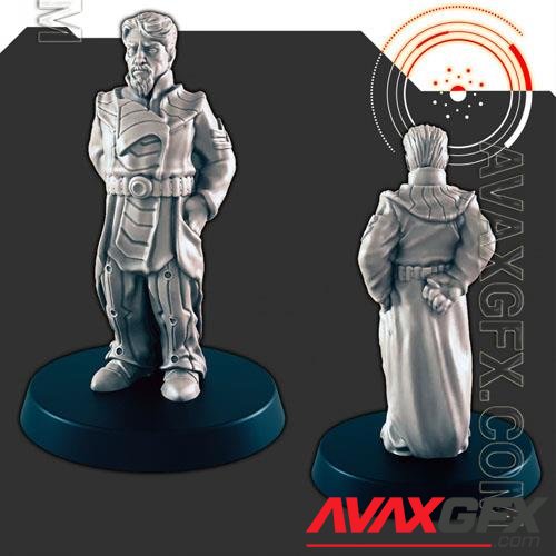 Sci-Fi Galactic Council Ambassador Craine 3D Print Model