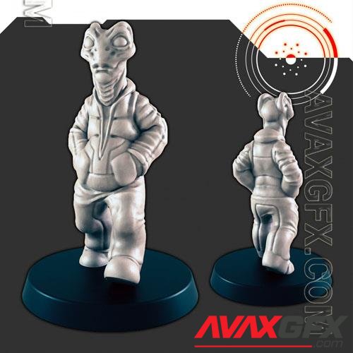 Sci-Fi Alien Civilian 3 3D Print Model