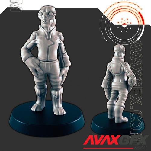 Sci-Fi Alien Civilian 1 3D Print Model