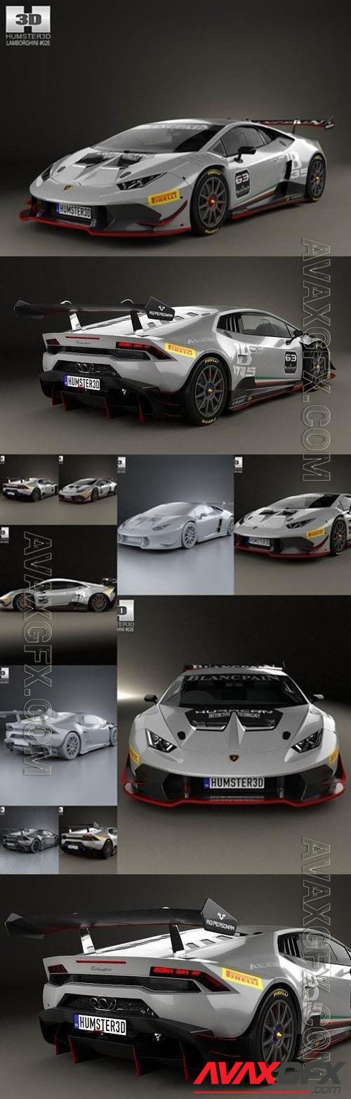 Lamborghini Huracan Trofeo 2014 - 3d model