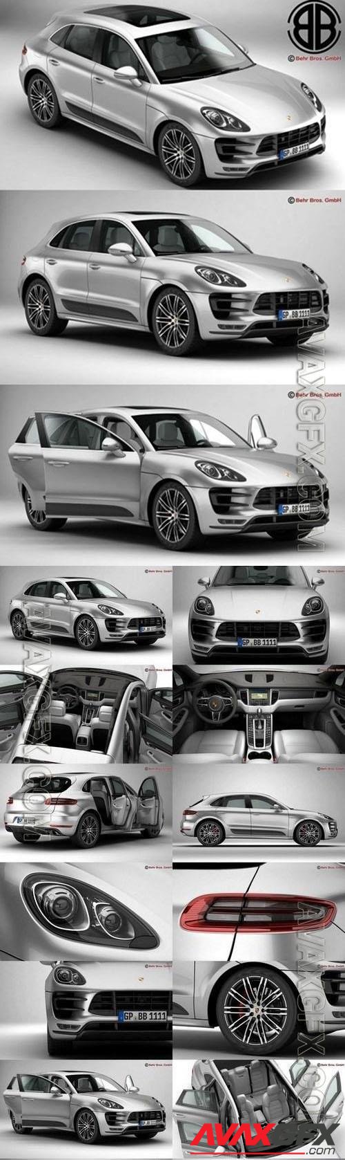 Porsche Macan Turbo 2015 - 3d model