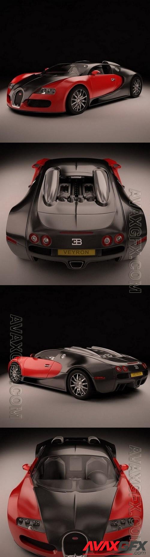 Bugatti Veyron - 3d model