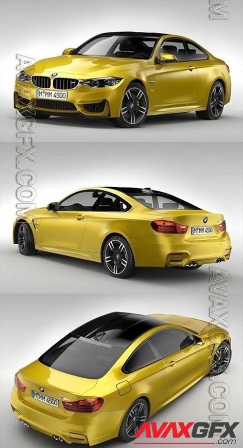 BMW M4 Coupe F82 2015 - 3d model