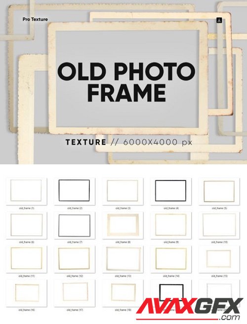 20 Old Photo Frame Overlay - 14478865