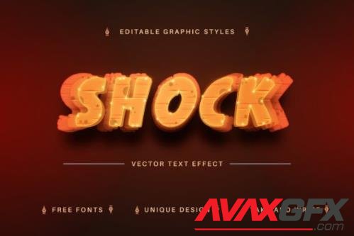 Shock - Editable Text Effect - 14496301