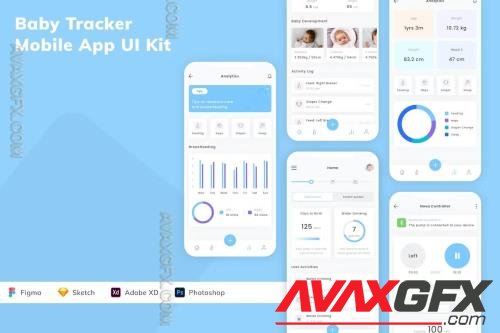Baby Tracker Mobile App UI Kit NBHMGR4