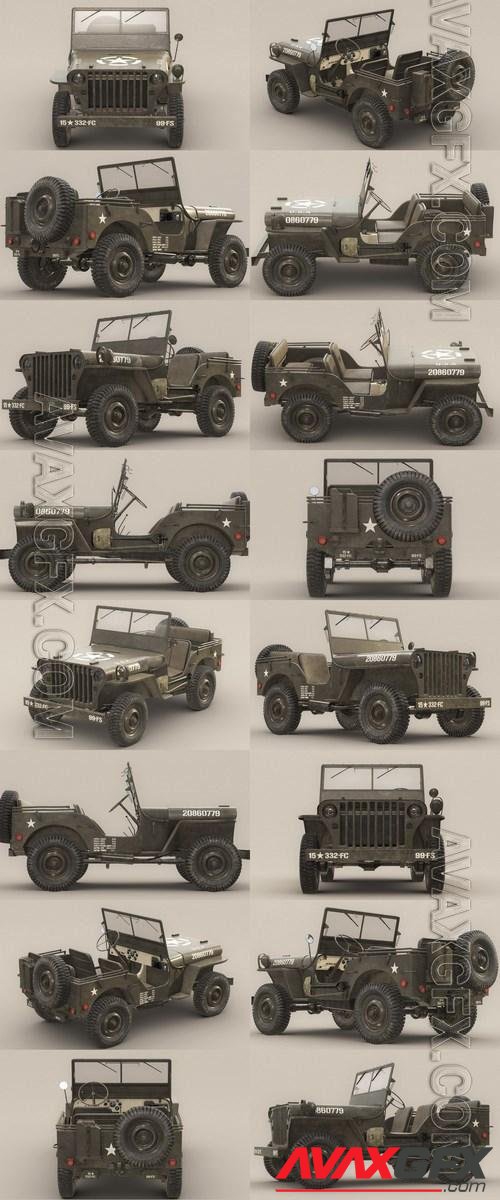 US Army Willys Jeep – B - 3d model