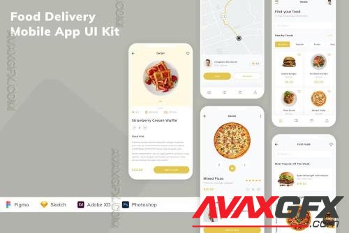 Food Delivery Mobile App UI Kit JZBY9GS