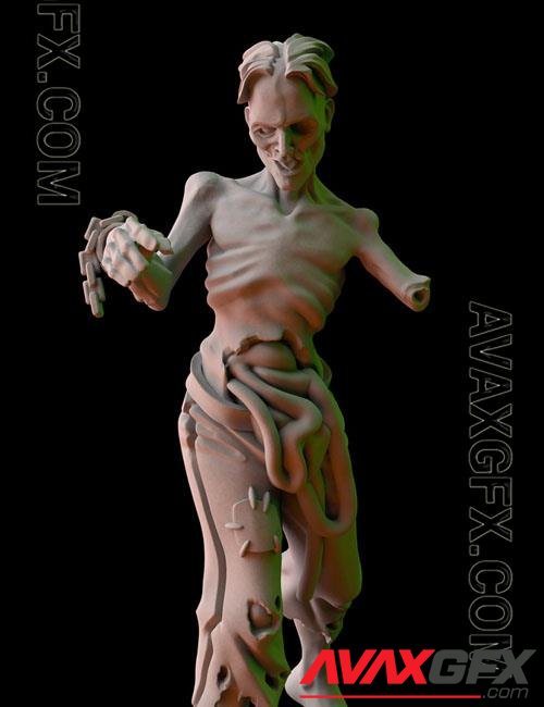 Fantasy Cult Miniatures – Zombie 6 3D Print Model