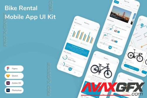 Bike Rental Mobile App UI Kit 9VUWC4N