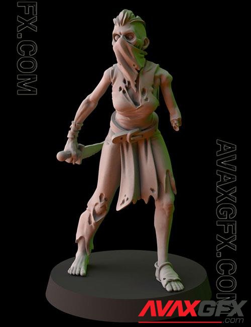 Fantasy Cult Miniatures – Zombie 3 3D Print Model