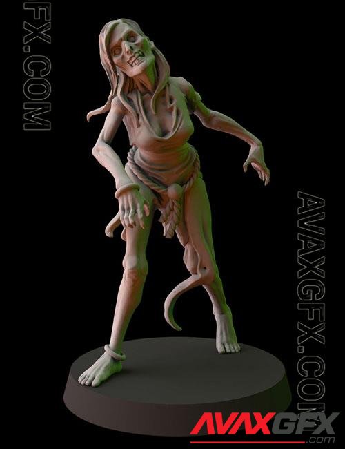 Fantasy Cult Miniatures – Zombie 1 3D Print Model