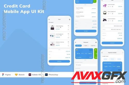 Credit Card Mobile App UI Kit YS8835Z