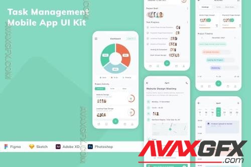 Task Management Mobile App UI Kit N9GZVV8