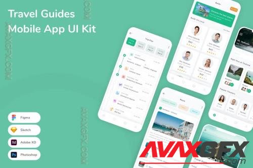 Travel Guides Mobile App UI Kit XM7PSFB