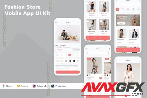 Fashion Store Mobile App UI Kit 49ZMYUM