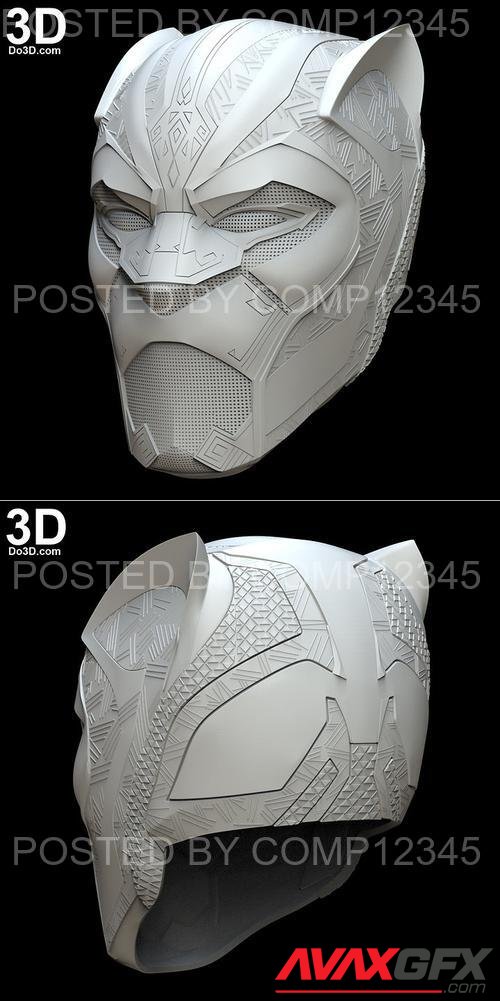 Black Panther Avengers Infinity War Helmet 3D Print