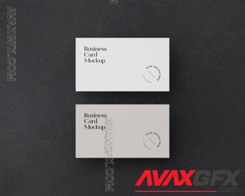 Two Minimal Business Cards Mockups on Dark Background 331541714 [Adobestock]