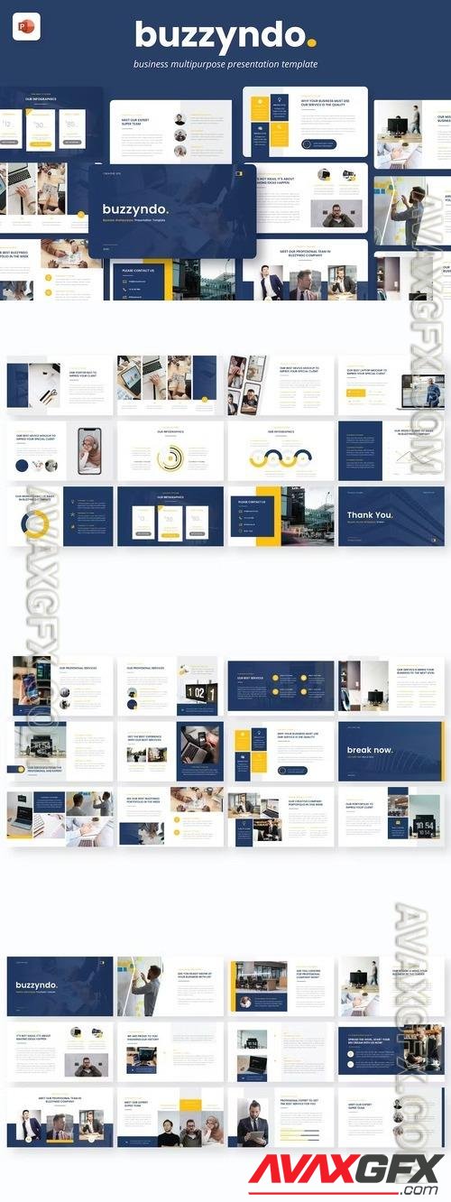 Buzzyndo Multipurpose PowerPoint Template [PPTX]