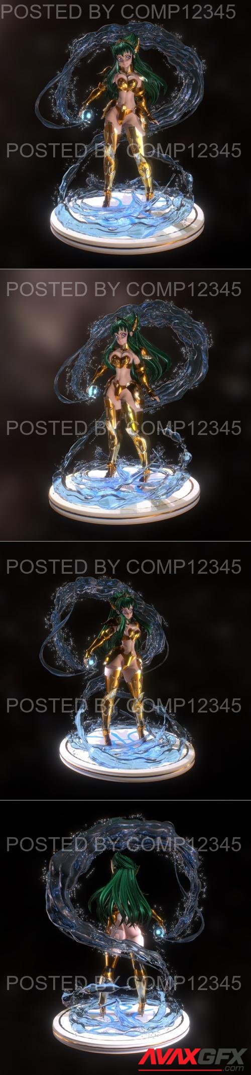 Aquarius - Golden Angels (Sacred Saga) 3D Print