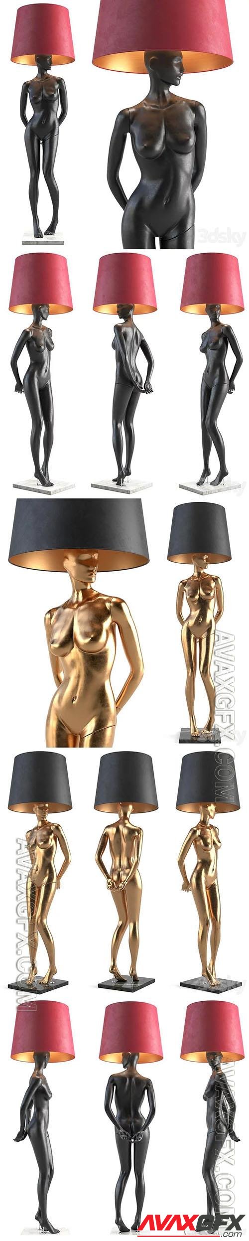 Mannequin Floor Lamp Rebekka - 3d model