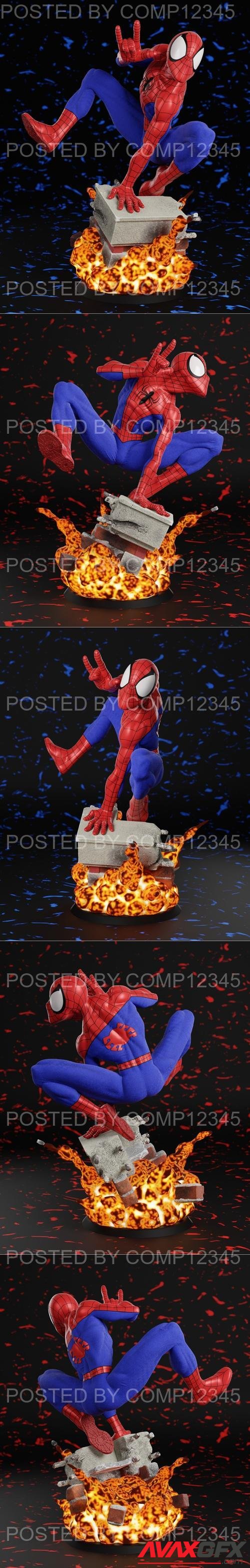 Spiderman Comic Diorama 3D Print