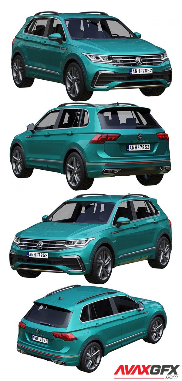 Volkswagen Tiguan 2021 3D Model