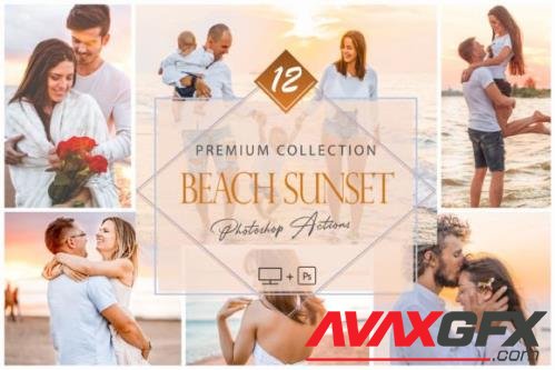 12 Photoshop Actions, Beach Sunset