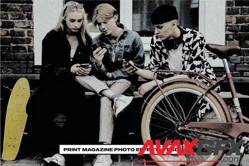 Print Magazine Photo Effect - Q97C4GZ